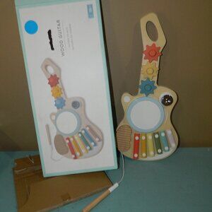 Pottery Barn Kids Wood Guitar Pretend Play